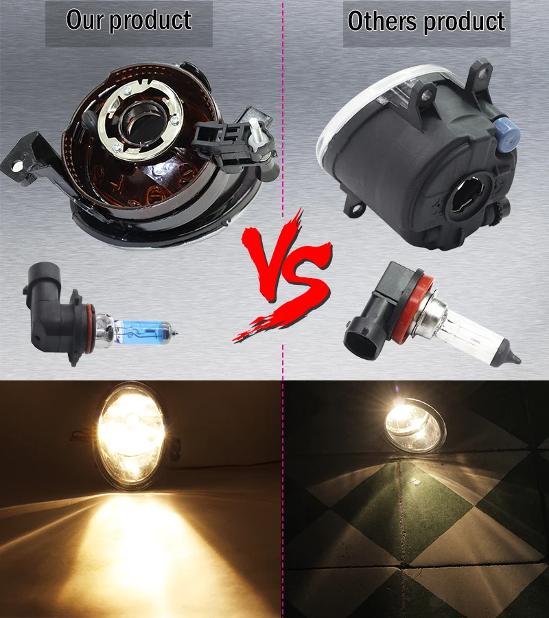 Cawanerl для Volkswagen Tiguan 100W Противотуманные фары Дневные Фары Светильник 9006 HB4 галогенные лампы дневного света светильник DRL 12V 2012 2013