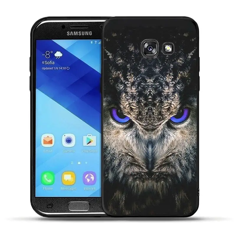 H1256 Классного льва тигра Обезьяна Животное черный чехол ТПУ для samsung Galaxy A30 A50 A3 A5 A6 A7 A8 A9 плюс силиконовый чехол - Цвет: H1256