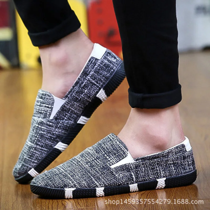 DDI/весенне-Осенняя обувь в рыбацком стиле парусиновая Мужская молодежная