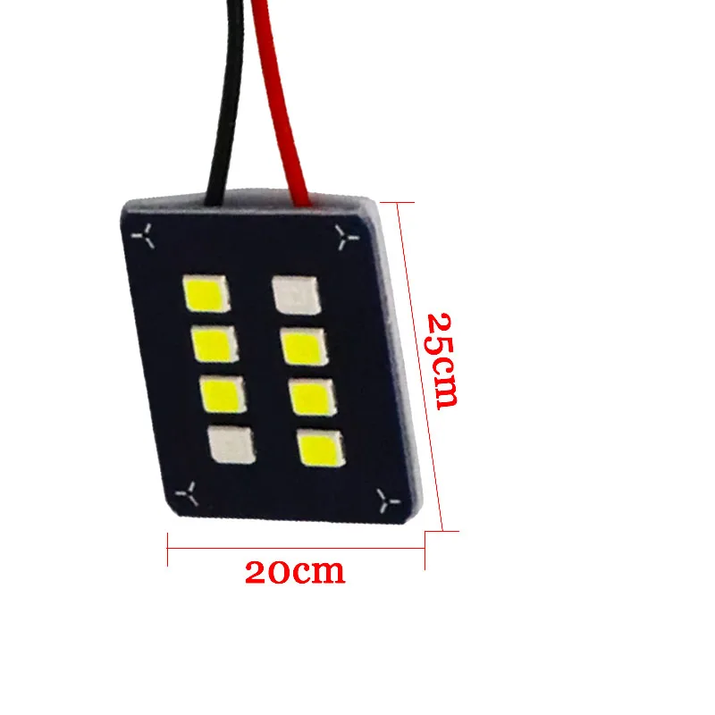 50X синий белый двухцветный купольный свет 8 SMD 2835 led 0 5 Вт Панель автомобиля лампы