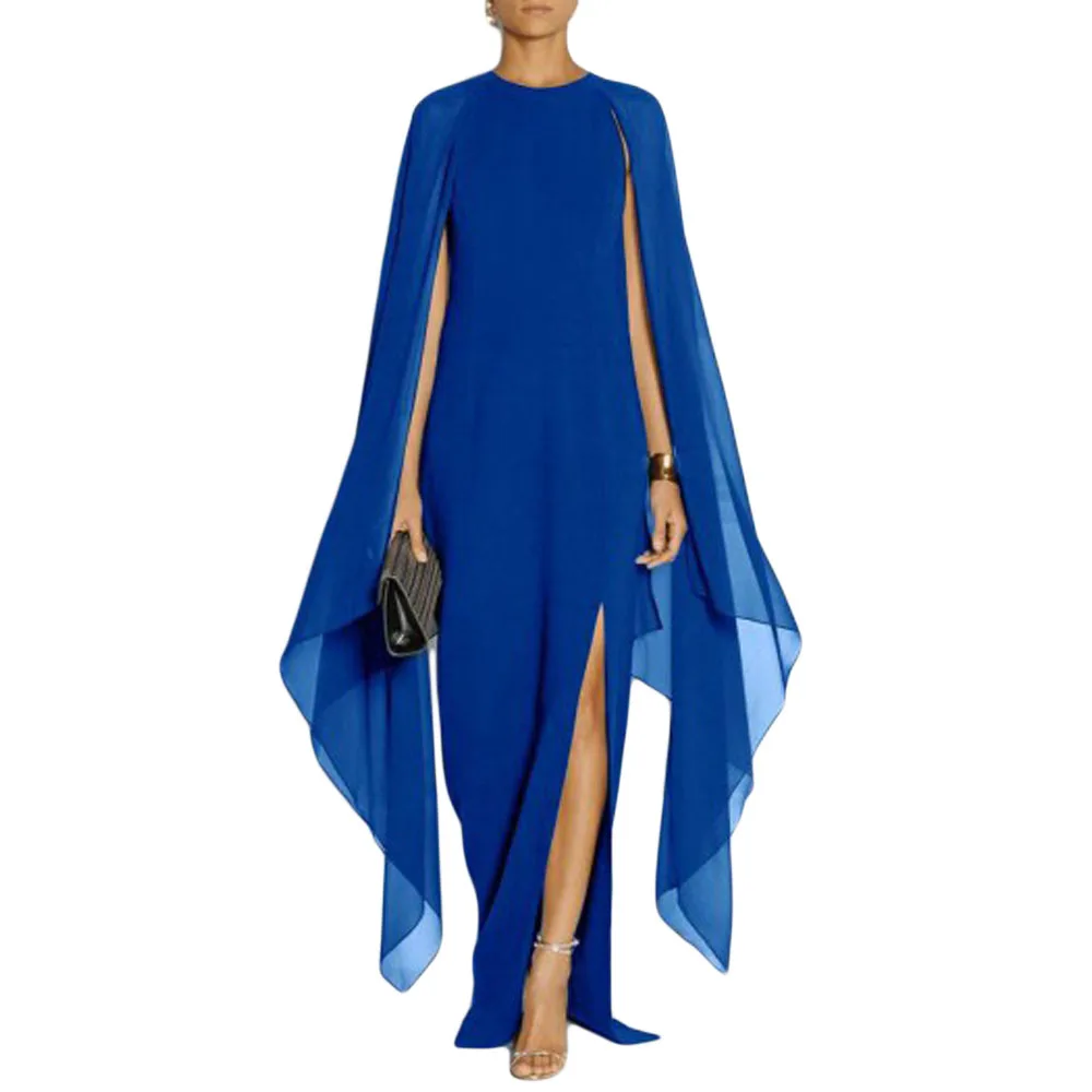 Летнее Элегантное длинное шифоновое платье в стиле бохо женское с рукавом