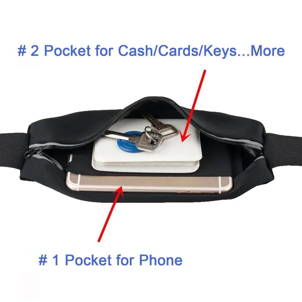 Водонепроницаемая поясная сумка-держатель для телефона iphone X 8 7 plus 6 5 | Мобильные