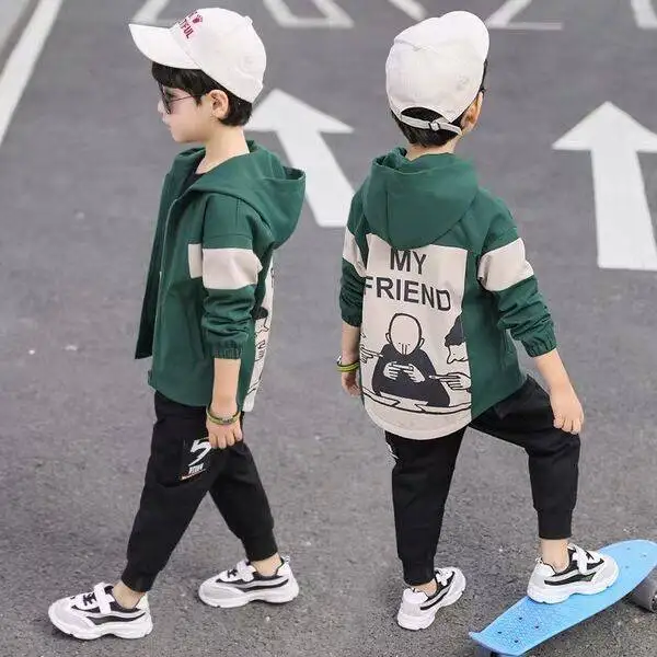 INS/Лидер продаж куртки для мальчиков Корейская весенне осенняя куртка детей