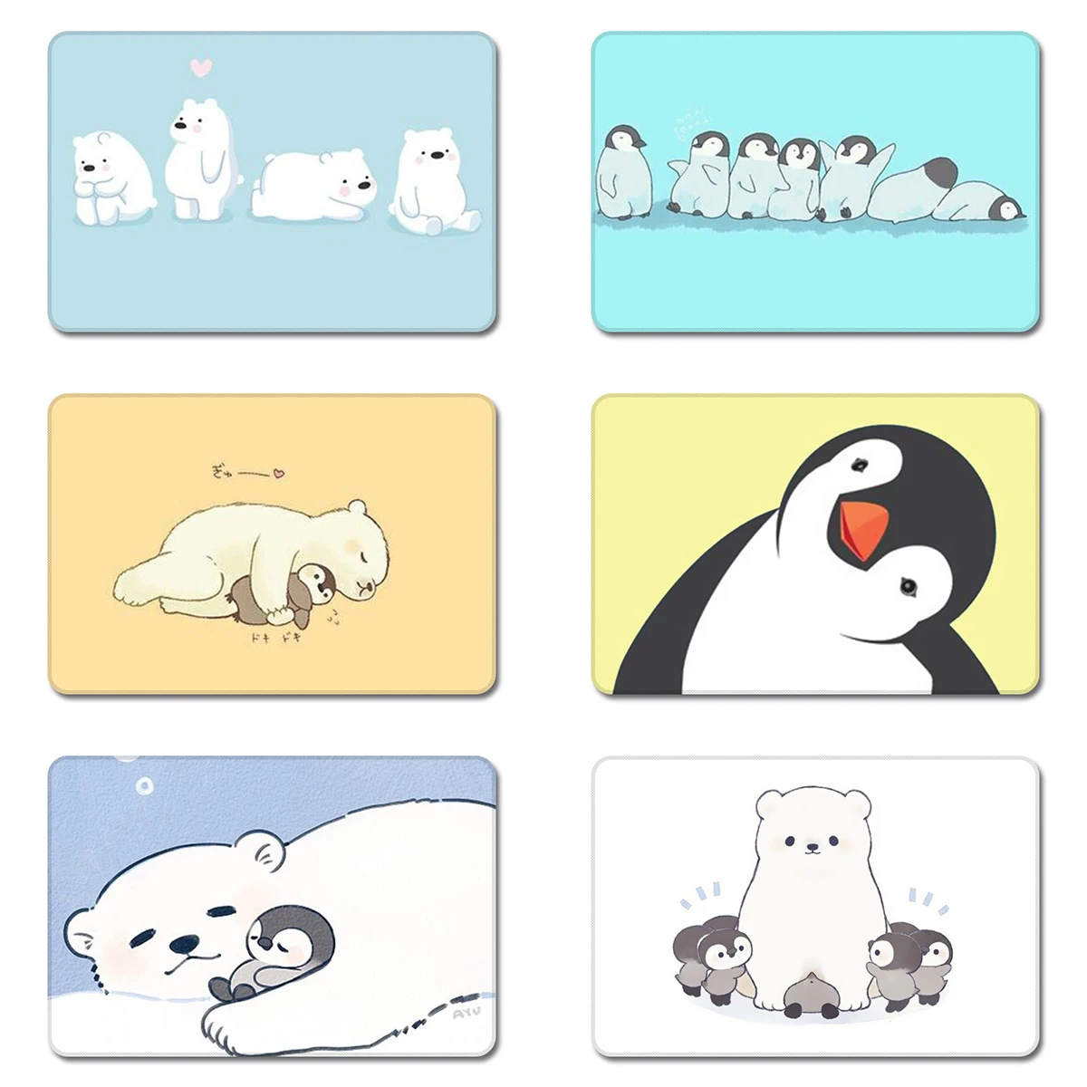 Пингвин полярный медведь мультфильм друзья аниме крутой дизайн природа