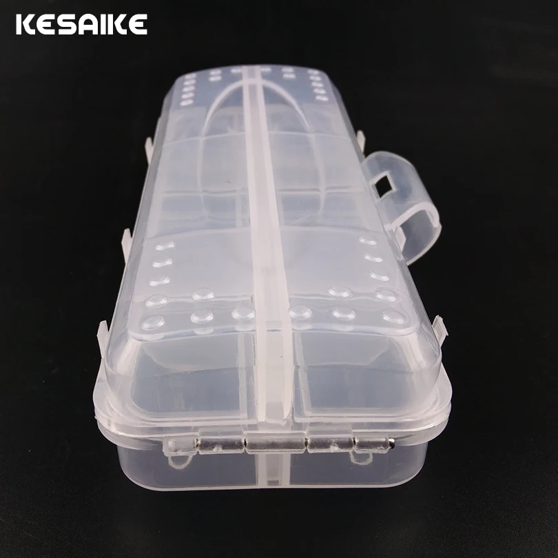 KESAIKE 16.5cm Fishing Box Accessories Lures Bait Case Transparent Shrimp Boxes for Tackle Fish Baits Tools | Спорт и развлечения
