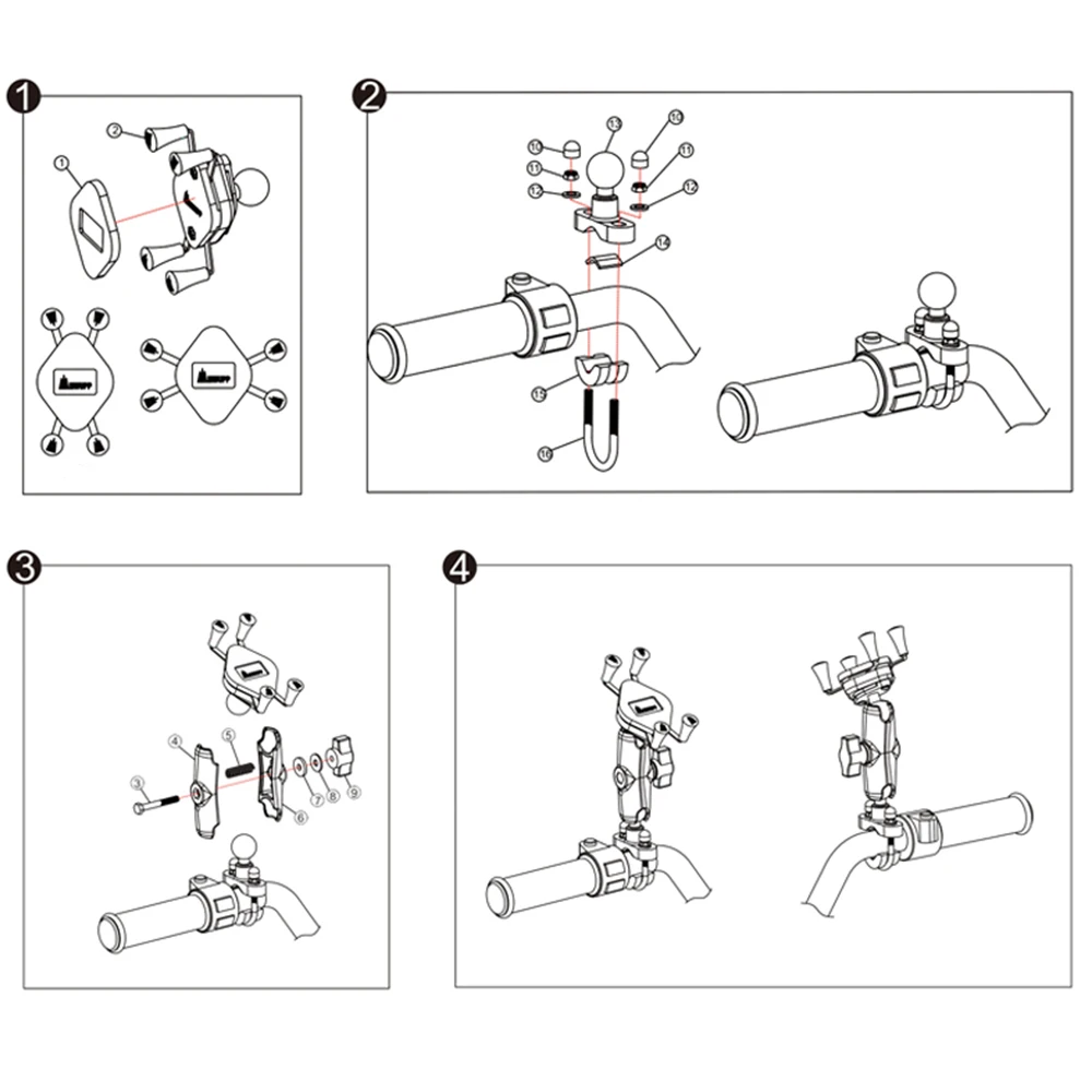 Держатель зарядного устройства для телефона BMW R1250GS R1200GS LC Adventure 2019 2018 2017 с USB R1200 R1250