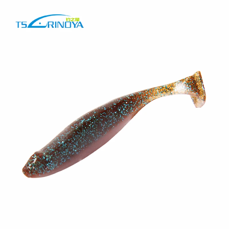 TSURINOYA 6 шт. двухцветные приманки для рыбалки 65 мм 2 5 г силиконовые Leurre Peche Isca Artificias