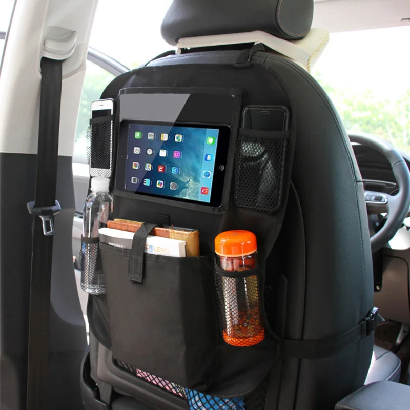 

Hot Car Backseat Storage Organizer Vehicle Seat Back Protective Storage Bag with Pockets JLD*