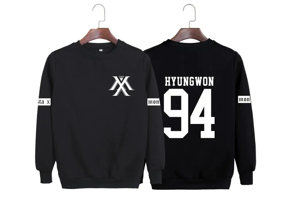 MONSTA X combinationI. M fuente base mostrar heng yuan hao primero con los hombres y mujeres que sirven a ronda cuello de lana | Мужская