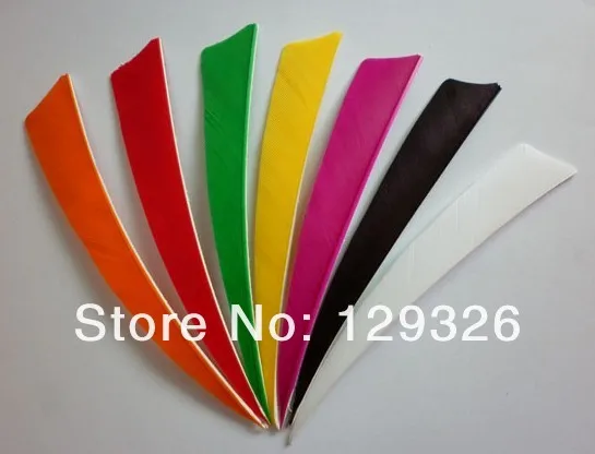 Стрельба из лука с 4 &quotперьями индейки fletching 7 цветов на выбор конечный продукт