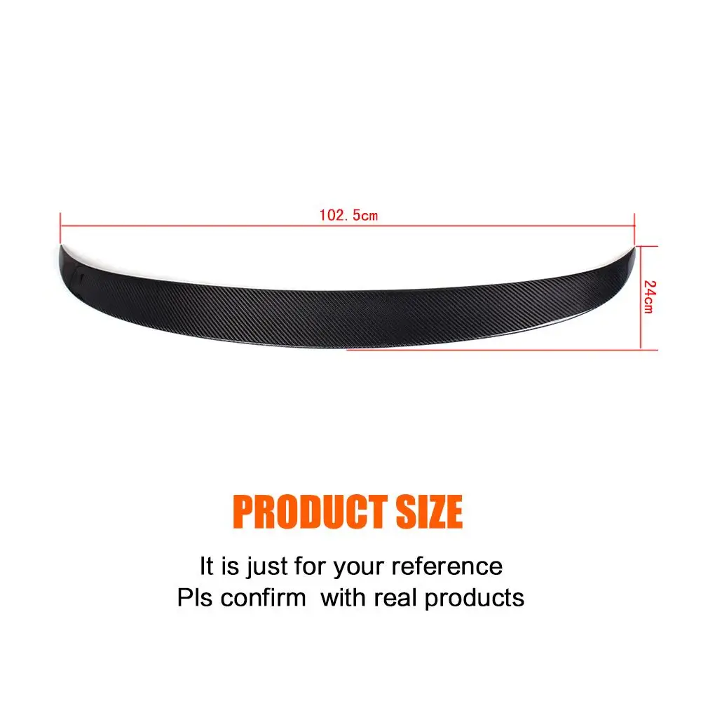 Автомобильный задний спойлер из углеродного волокна на крышу багажника для