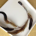 Женская повязка на голову с перьями, в стиле ретро