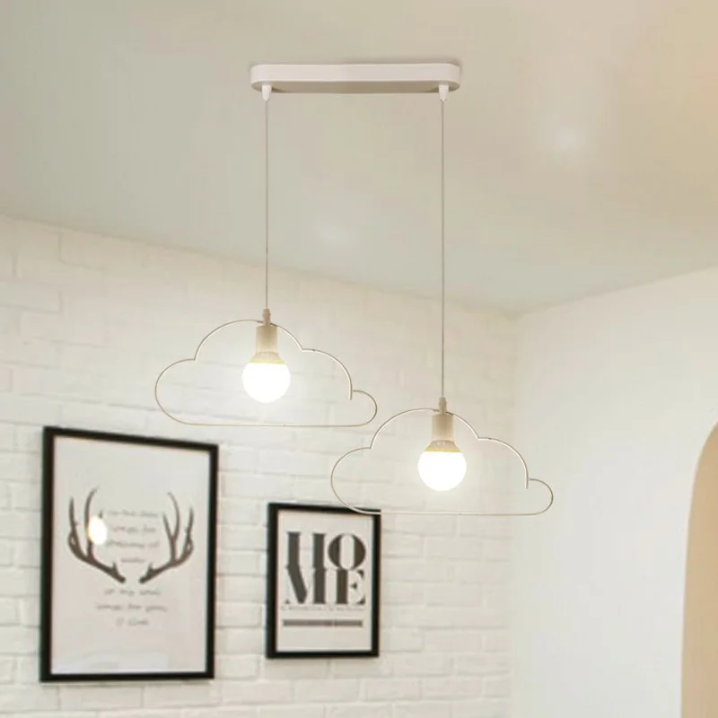 Простая железная люстра современная лампа для спальни гостиной ресторана