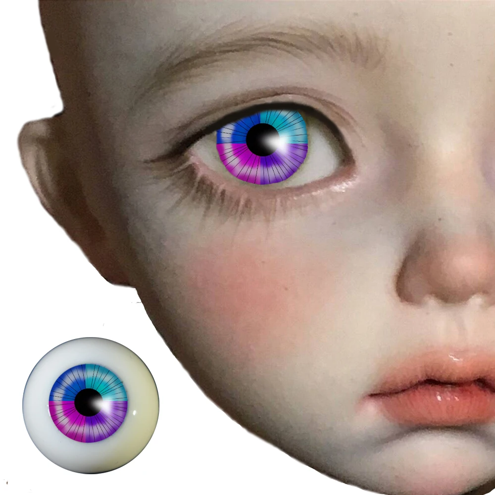 1 пара разноцветные глаза bjd для кукол BJD игрушки sd очков 1/3 1/4 1/6 14 16 18 20 22 мм