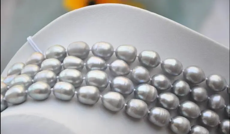 Набор сережек и ожерелье с пресноводным жемчугом 100 дюйма 10 11 мм|necklace earring set|pearl