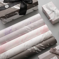 marble gift wrapping paper roll wrap decorative paper art kraft wedding party creative flower packaging paper bouquet packing