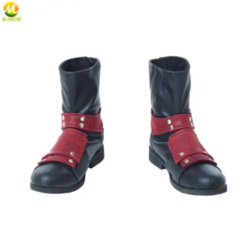 shoes Костюм Дэдпул 2 для косплея; костюм Уэйда Вилсона; аксессуары для костюмированной вечеринки; красный костюм Дэдпула из искусственной кожи; маскарадный костюм; Маска; обувь; перчатки - Цвет: shoes