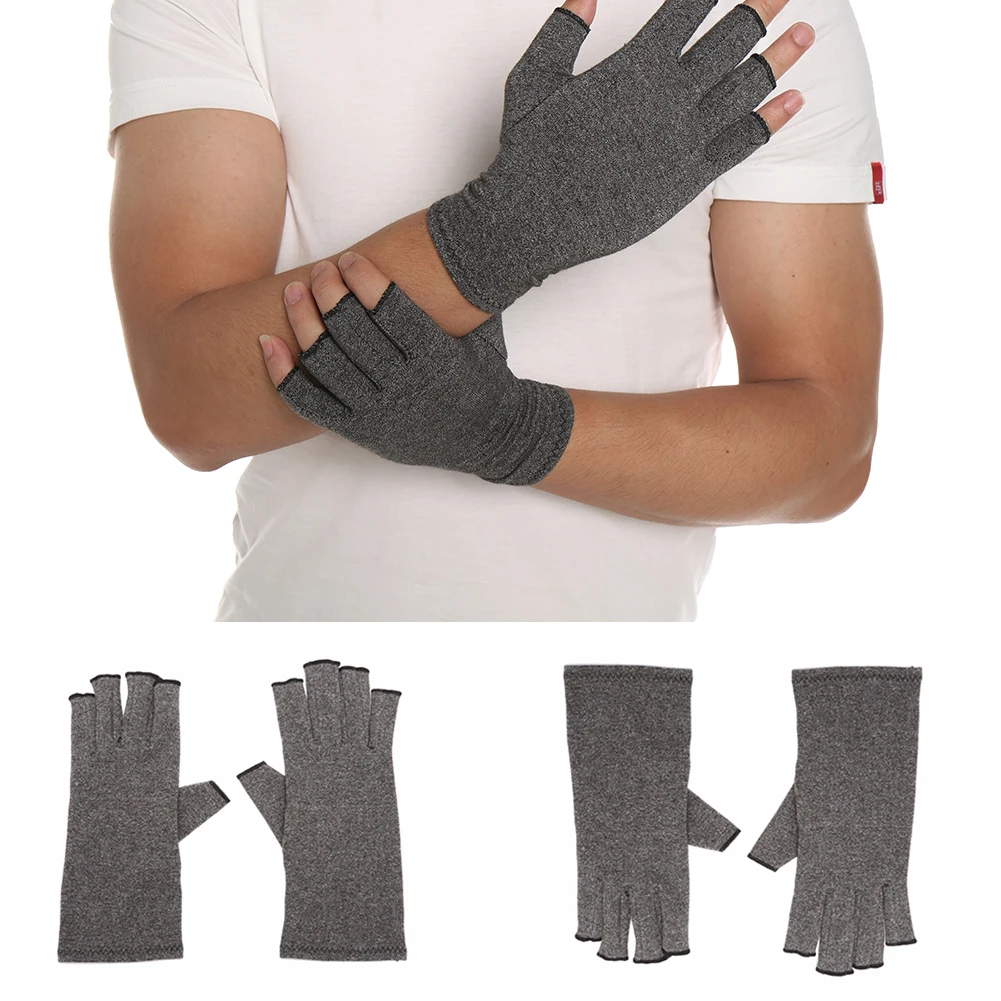 1 пара Регулируемый бандаж запястья хлопковые эластичные открытые пальцы сжатия