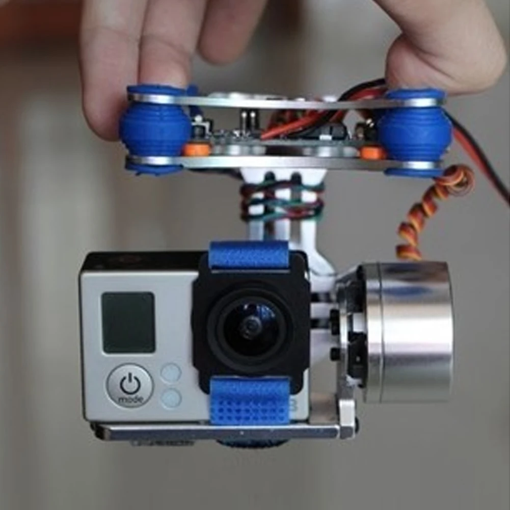 2-Axis Gimbal Stabilizer PTZ Control Aluminum Alloy CNC For RC Drone Portable Easy Install Brushless Camera DJI Phantom | Электроника