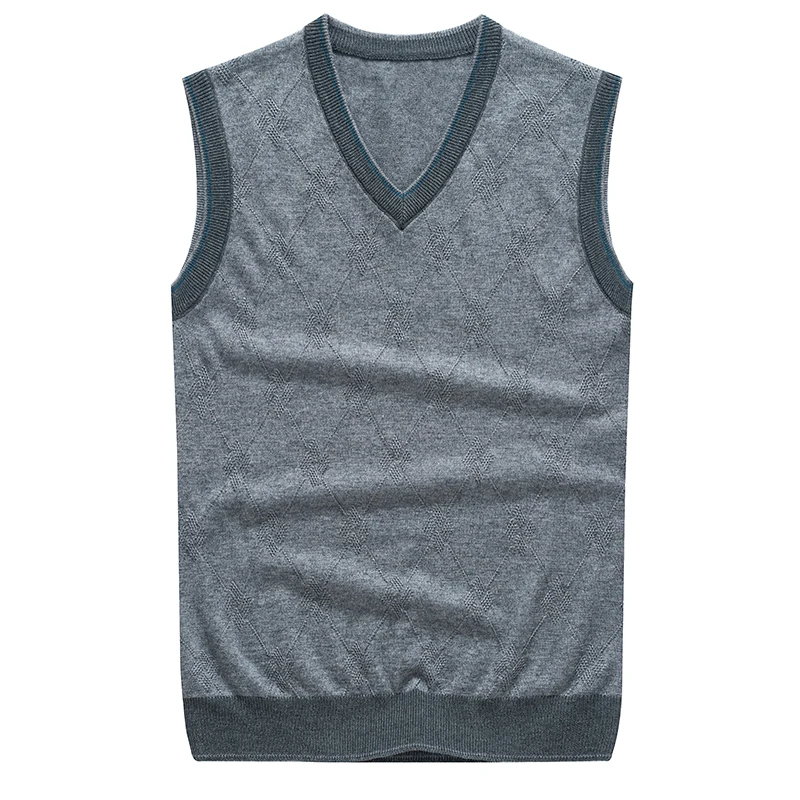 2016 новый осенне зимний классический свитер с v образным вырезом мужской