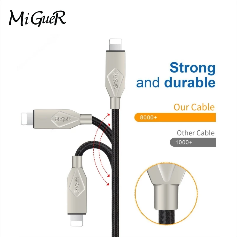 Usb кабель 2.4a нейлоновый для зарядки мобильного телефона быстрой Android Ios type c