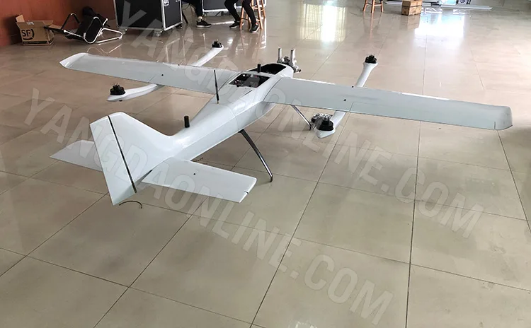 Гибридный беспилотный летательный аппарат с фиксированным крылом VTOL, 4-8 часов, дальний беспилотный летательный аппарат для осмотра, аэрофотосъемки, сельского хозяйства