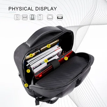 Женский и мужской рюкзак с защитой от кражи 2019 деловой дорожный через плечо