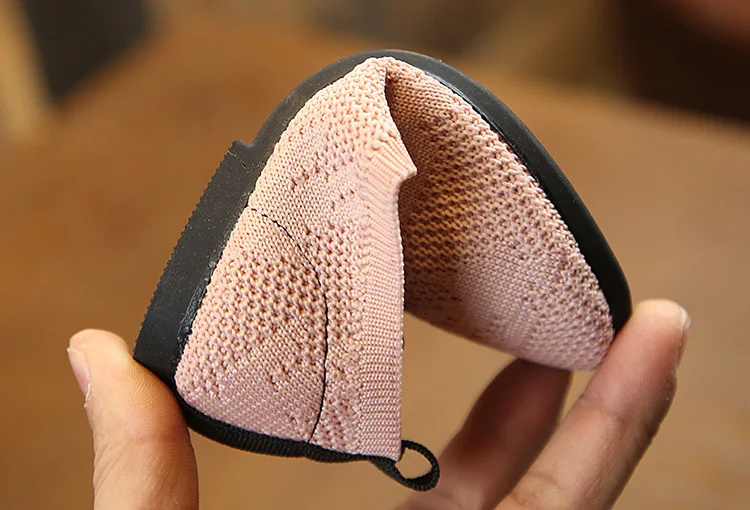 

2019 spring new Children's knitted breathable shoes fashion color matching boys and girls shoes 1-6 kids mesh casual sport shoe