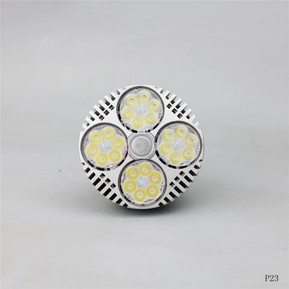 Led PAR30 P51 P612 P615 P23 P602 P616 P53 лампа 35 Вт 40 45 Трек свет Прожектор Лампа E27 COB LED теплый