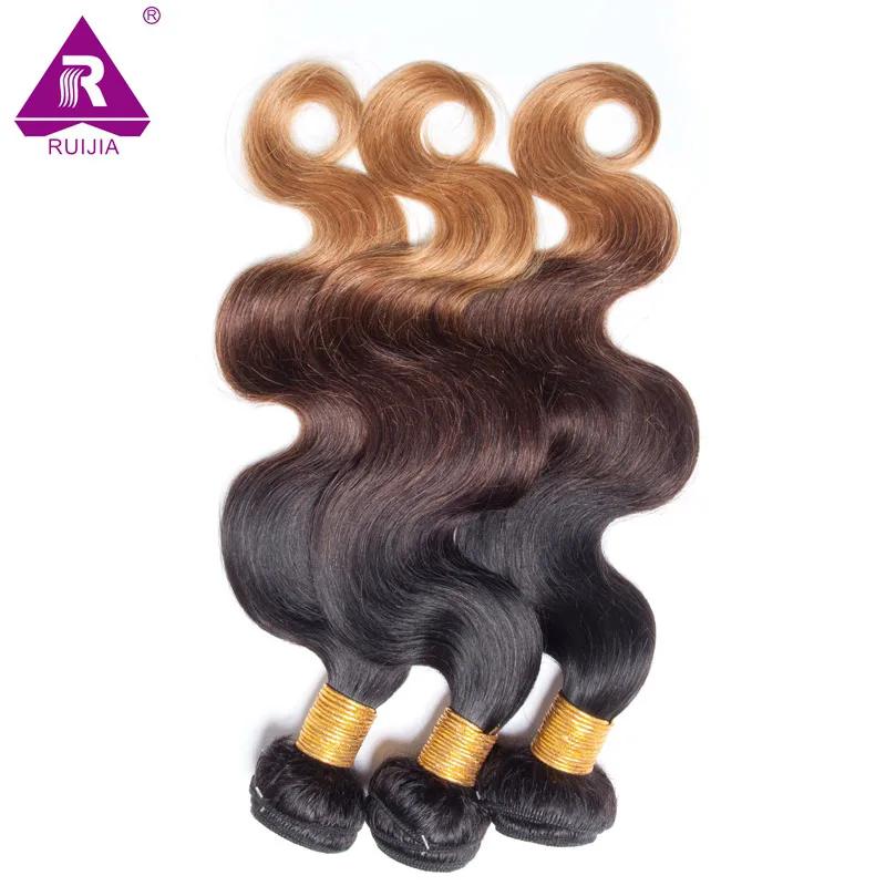 Малазийский Ломбер Объемная Волна Девственные Волосы 4 1B 27 Ombre Волос Человеческих