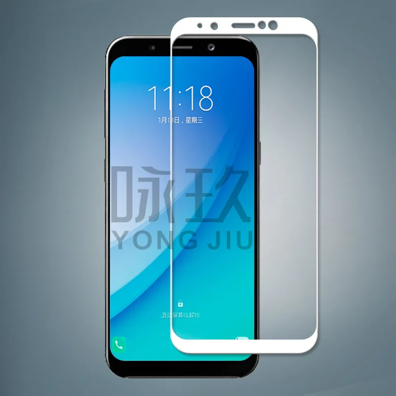 

Full-screen Tempered Film Full Coverage Tempered Glass Mobile Phone Screen Protector for Samsung A7 A8 A8plus A8S A9