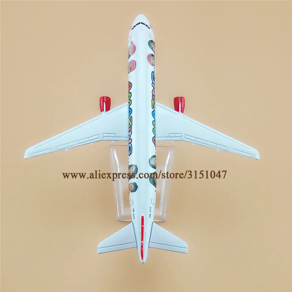 16 см воздушная Азия удивительный Airbus 320 A320 модель самолета сплав металла литья