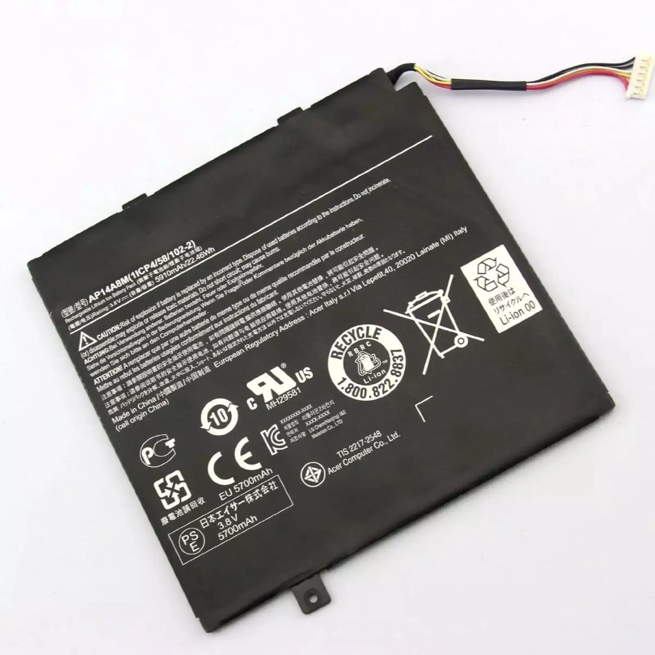 Новый оригинальный аккумулятор для Acer Aspire Switch 10 SW5-011 SW5-012 Iconia Tab SW5-015 A3-A20 AP14A8M 3 8 V 22WH