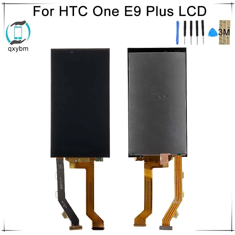 Новый черный 5 дюймовый ЖК дисплей для HTC One E9 Plus + кодирующий преобразователь
