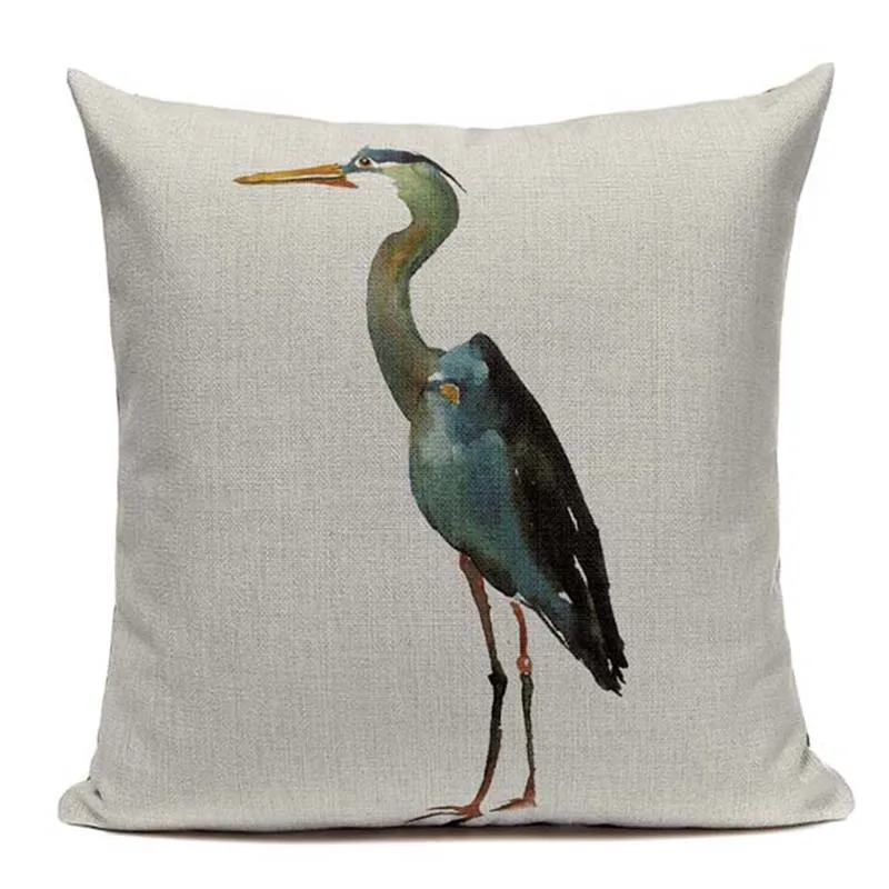 Крутая хлопковая винтажная наволочка с изображением птицы Милу Фламинго 45 см x