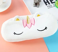 1 шт. Kawaii прибл. 20 см Плюшевый единорог, плюшевая Мягкая кукла, игрушка для монет карандашей, сумка, кукла, единорог, плюшевая сумка, детские игрушки, кукла - Цвет: White