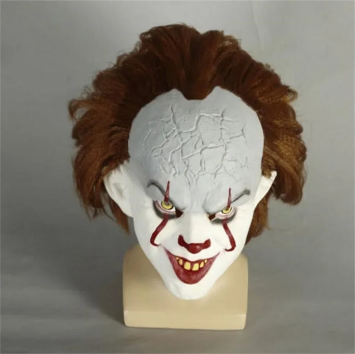 B style Фильм Стивен Кинг это маска Pennywise Клоун Маска Хэллоуин Косплей Костюм латексные маски, реквизит - Цвет: B style