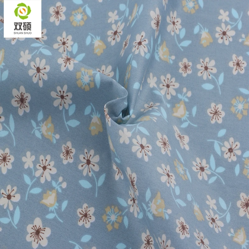 Shuangshuo Flora& stripeTissus хлопчатобумажная ткань Лоскутная Ткань Жир четверть пряди Ткань для шитья кукольных салфеток 40*50 см 7 шт./лот