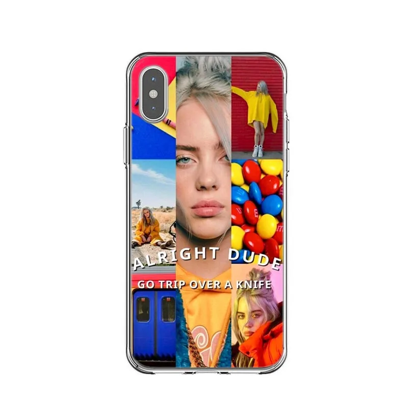 Billie eilish rainbow blohsh Ocean Eyes мягкая задняя крышка чехол для телефона iPhone 11 Pro Max X 5 5S SE 6 6S