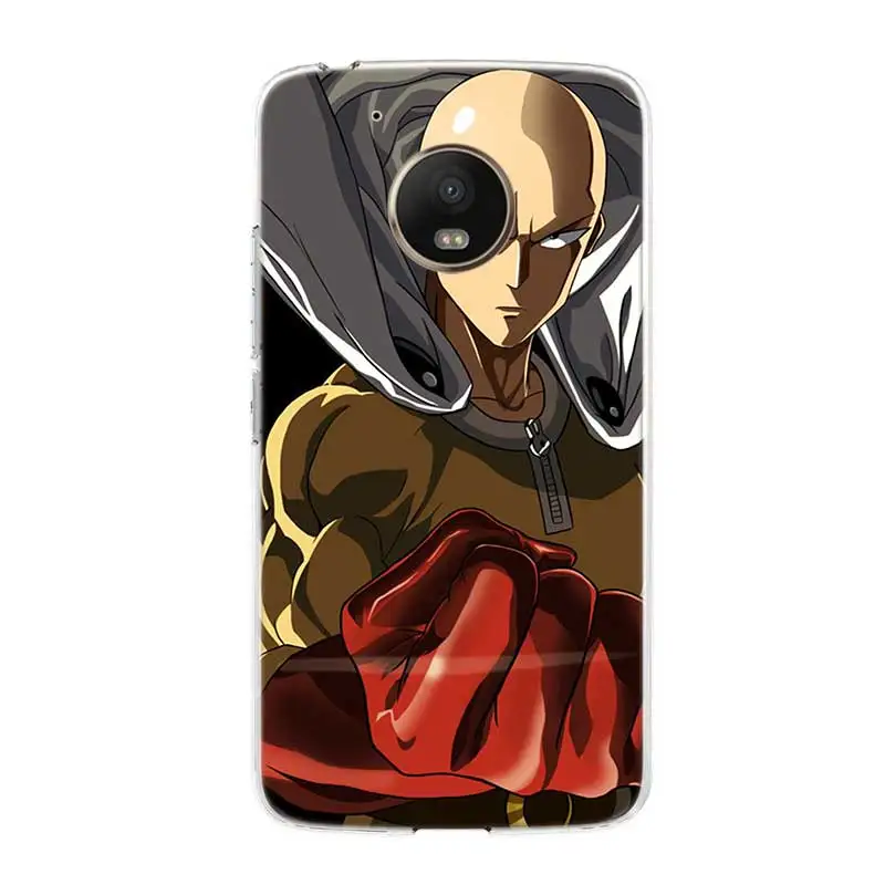 Чехол с силиконовым корпусом One Punch Man для Motorola MOTO G7 G5 G5S G6 E4 E5 Plus G4 Play |