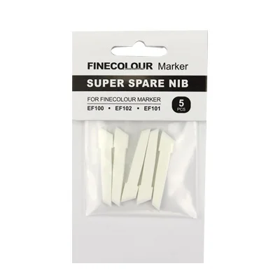 Finecolour EF100/EF101/EF102 двухголовый маркер замена большой косой наконечник маленький круглый наконечник для маркерных ручек поставки - Цвет: EF101 oblique nib