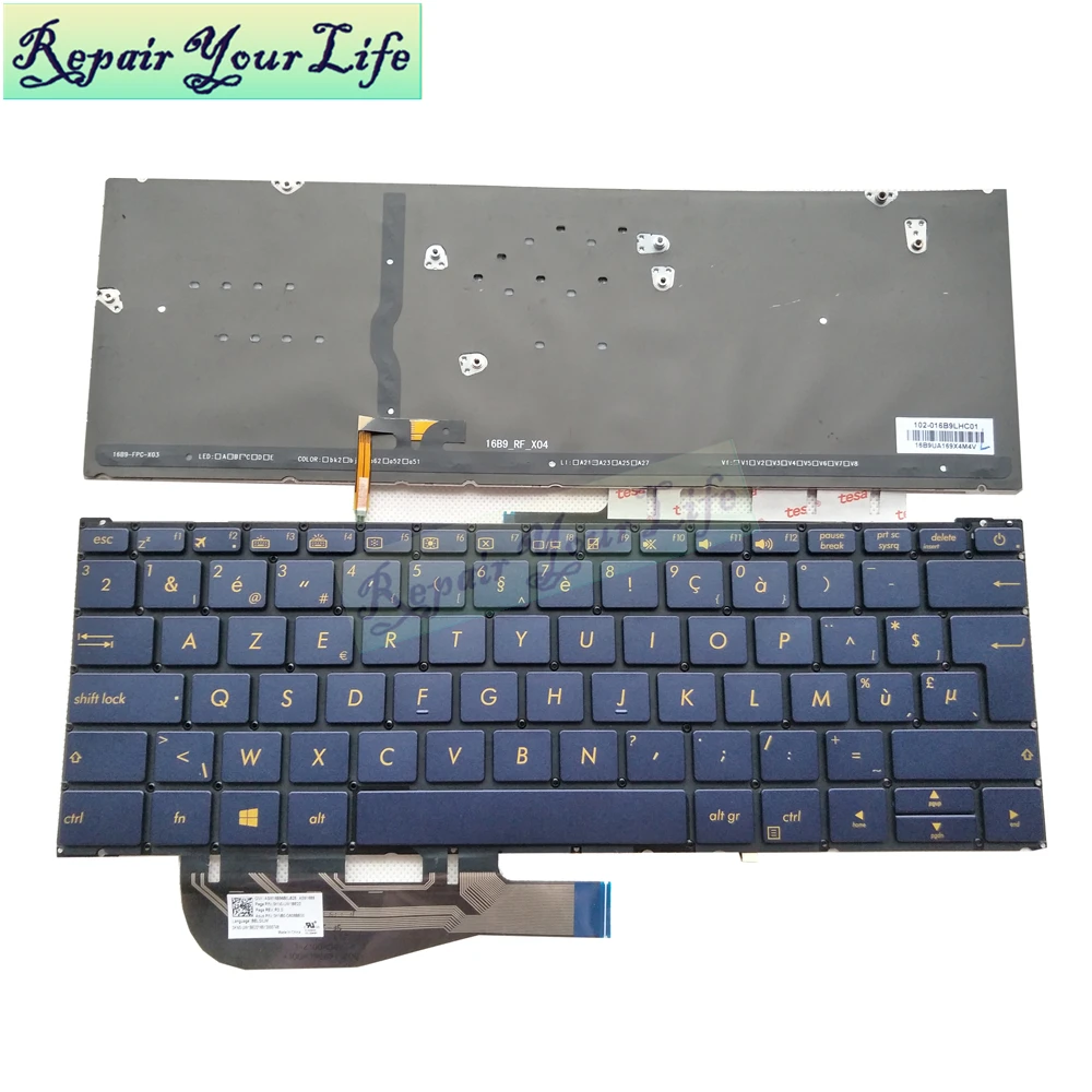 Ремонтная Клавиатура для ноутбука Asus ZenBook 3 UX390UA UX390 стандарт Бельгии клавиатура с
