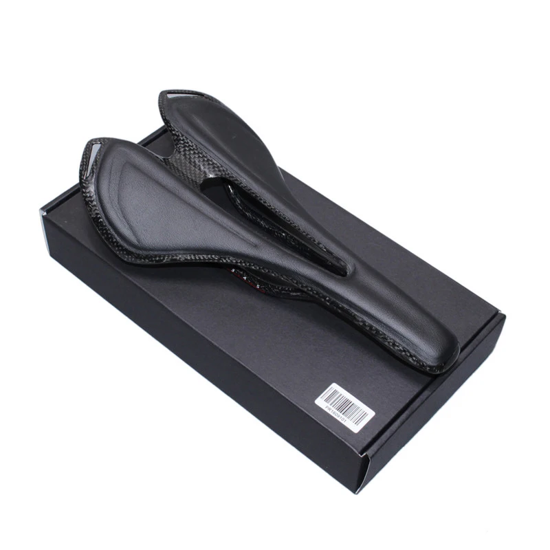New full carbon fiber + Leather road bike frame / mountain saddle seat cushion Carbon | Спорт и развлечения