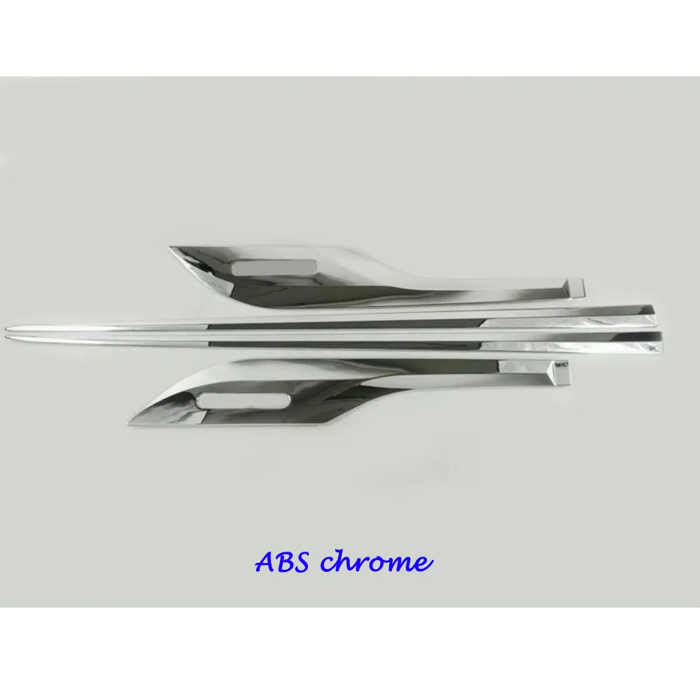 Детектор автомобиль нержавеющая сталь/аксессуары Боковая дверь кузова отделкой Придерживайтесь Газа литья часть для Honda Civic 10th седан - Название цвета: ABS Chrome