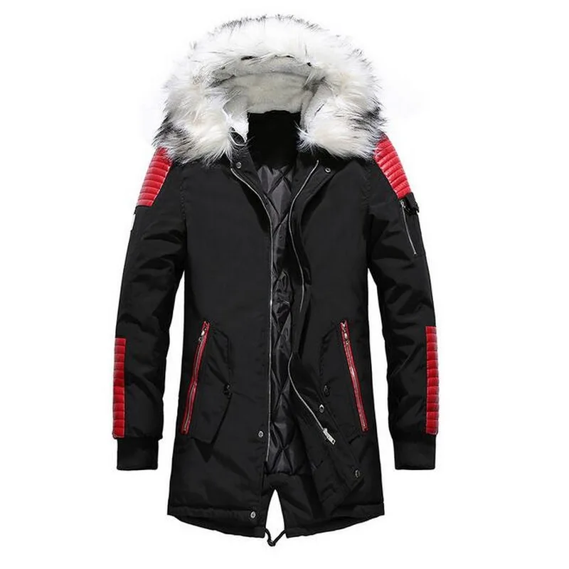 Parkas Men Fashion Brand Men Wram Coat Casual Outwear Winter High Quality Men Hooded Coat Jackets Casual Men's Outwear