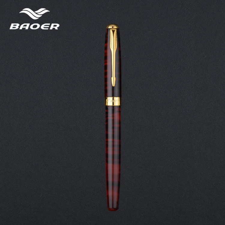 see chart Baoer388 перьевая Ручка pluma fuente stylo plume перьевые ручки высокое качество Аутентичные penna stilografic подарочная ручка в деловом стиле - Цвет: see chart