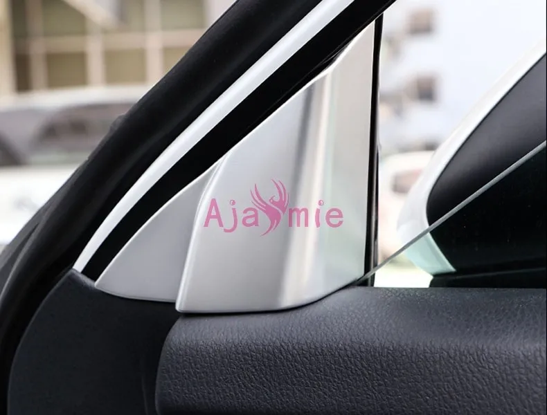2018 Interior Door Window Corner Panel Kit Cover Overlay Garnish Chrome Car Styling For Toyota Camry Accessories | Автомобили и