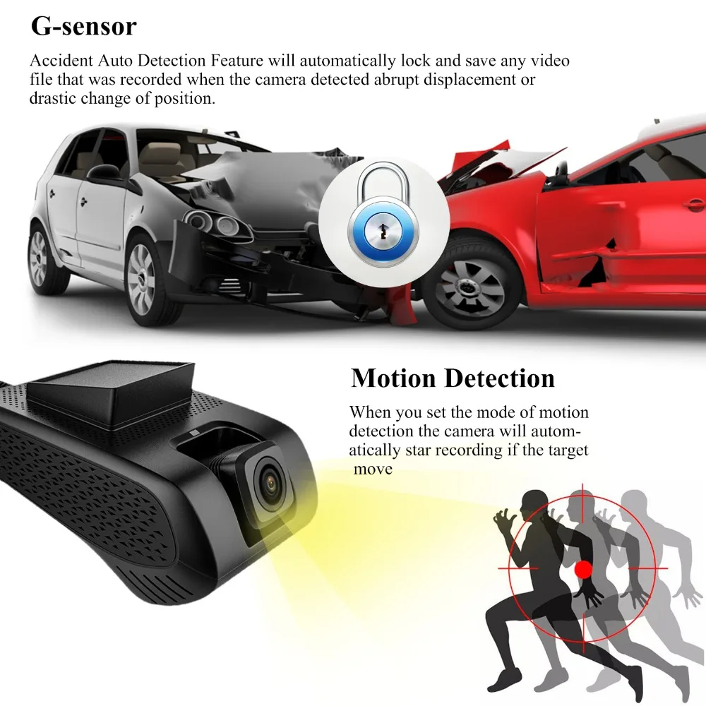 Dealcoo Автомобильный dvr камера ADAS 1080 P FHD WDR 3g wi fi gps отслеживания видеомониторинг в