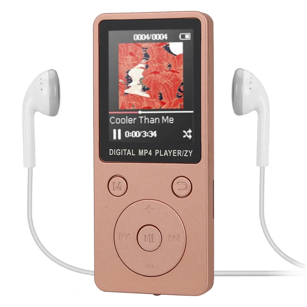 Rose Gold Беспроводные устройства портативный bluetooth MP3-плеер цветной экран fm-радио видео игры фильм - Цвет: Rose Gold