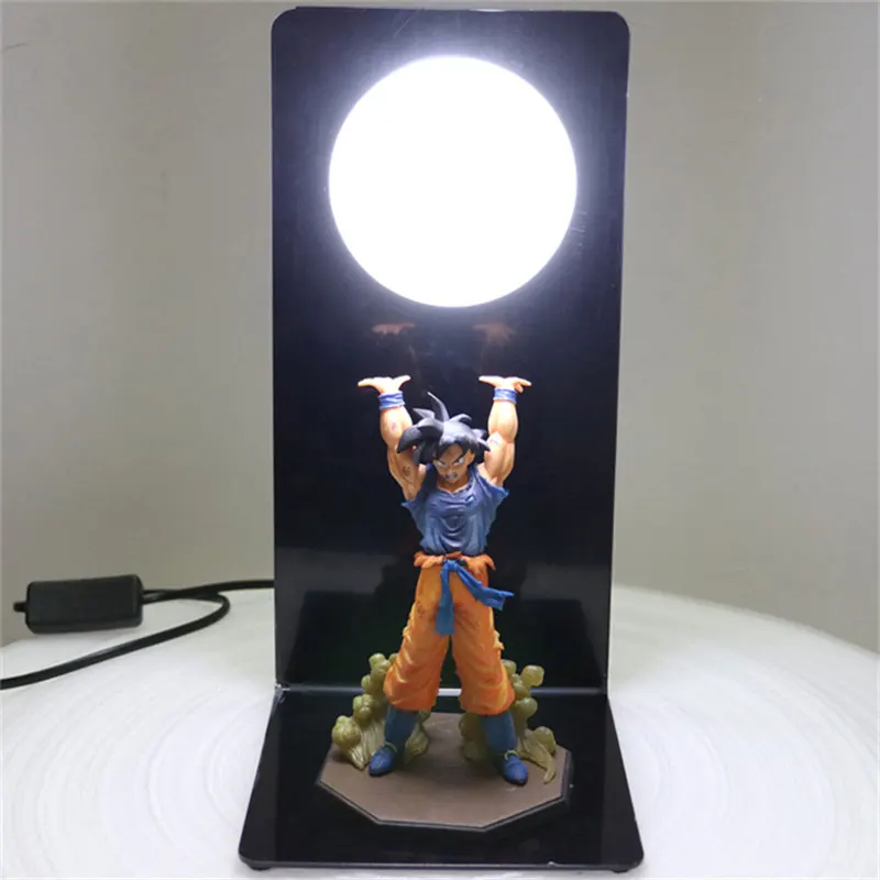 Тёплый белый Dragon Ball Z лампа Сон Гоку прочность бомбы Luminaria настольная лампа игрушечные фигурки из игры Dragon Ball DBZ(“декоративный светильник, детские штаны, Детские детские, для малышей светодиодный ночной Светильник для Спальня - Испускаемый цвет: Тёплый белый
